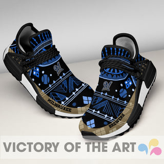 Wonderful Pattern Human Race Milwaukee Brewers Shoes For Fans