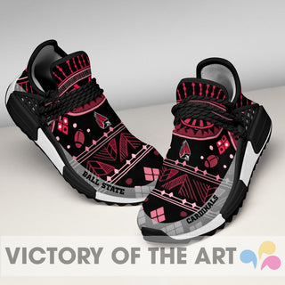 Wonderful Pattern Human Race Ball State Cardinals Shoes For Fans