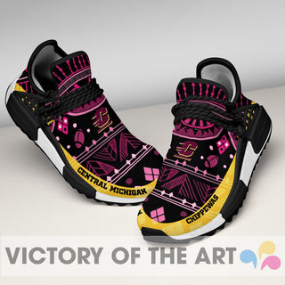 Wonderful Pattern Human Race Central Michigan Chippewas Shoes For Fans