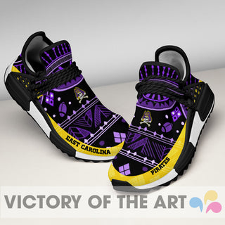 Wonderful Pattern Human Race East Carolina Pirates Shoes For Fans