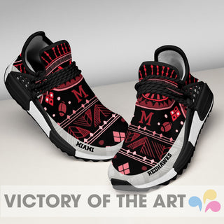 Wonderful Pattern Human Race Miami RedHawks Shoes For Fans