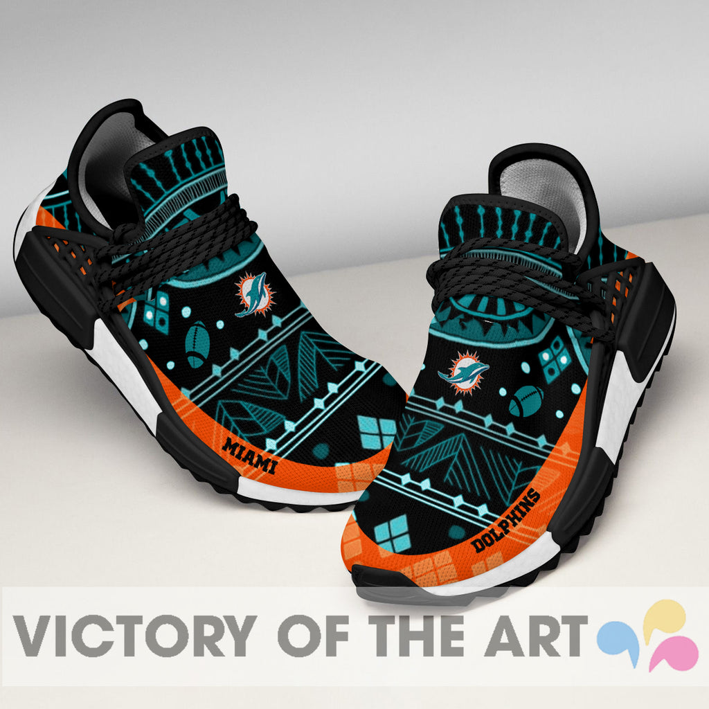 Wonderful Pattern Human Race Miami Dolphins Shoes For Fans