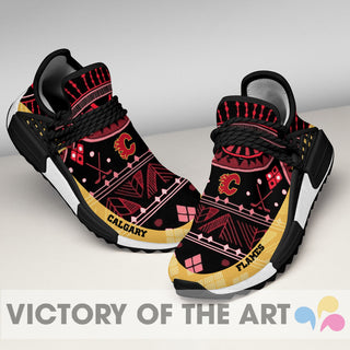 Wonderful Pattern Human Race Calgary Flames Shoes For Fans