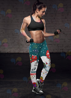 Funny Merry Christmas Philadelphia Eagles Leggings