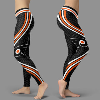 Black Curve Philadelphia Flyers Leggings