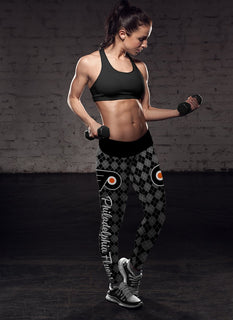 Cosy Seamless Colorful Philadelphia Flyers Leggings