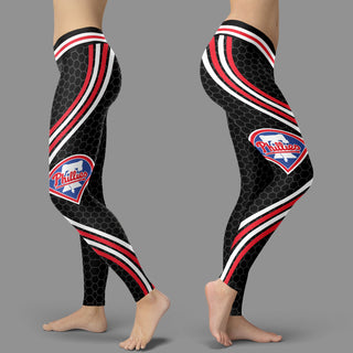 Black Curve Philadelphia Phillies Leggings