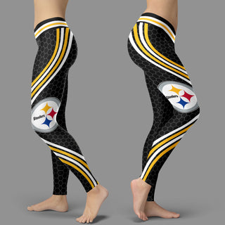 Black Curve Pittsburgh Steelers Leggings