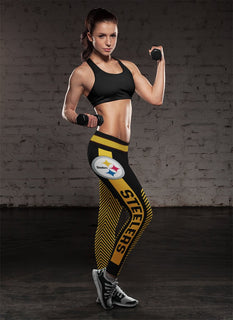 Colorful Gorgeous Fitting Fabulous Pittsburgh Steelers Leggings