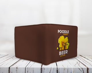 Poodle Daddy Beer Lover Men's Wallets