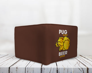Pug Daddy Beer Lover Men's Wallets