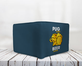 Pug Daddy Beer Lover Men's Wallets