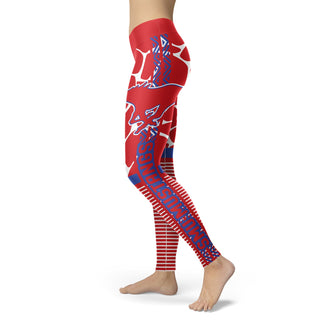 Awesome Light Attractive SMU Mustangs Leggings