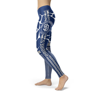 Awesome Light Attractive San Diego Padres Leggings