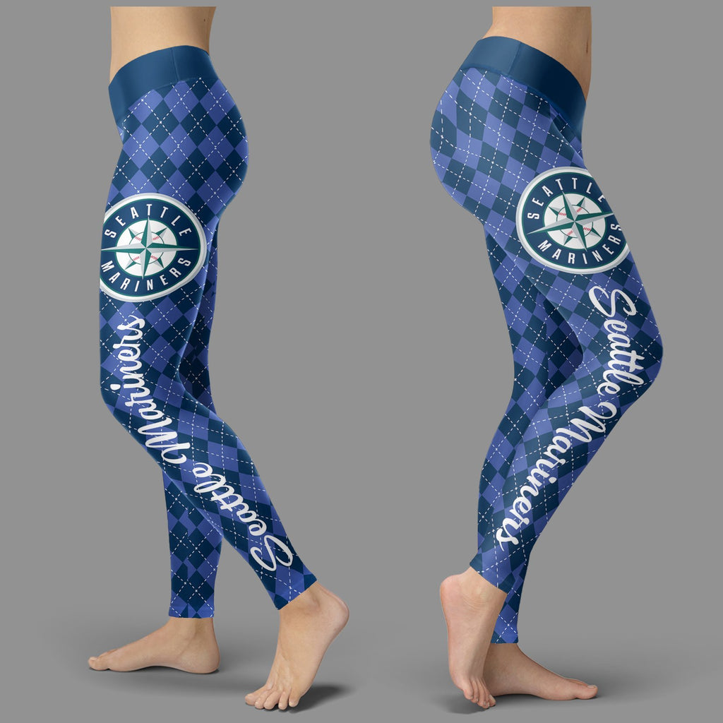 Cosy Seamless Colorful Seattle Mariners Leggings