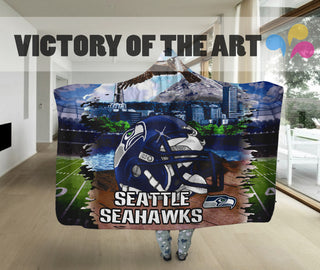 Special Edition Seattle Seahawks Home Field Advantage Hooded Blanket