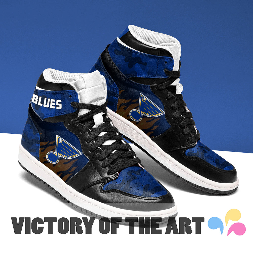 Pro Shop Camo Logo St. Louis Blues Jordan Sneakers