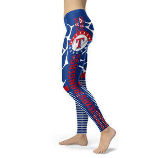 Awesome Light Attractive Texas Rangers Leggings