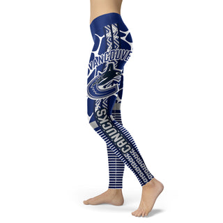 Awesome Light Attractive Vancouver Canucks Leggings