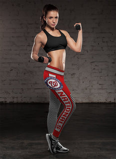 Colorful Gorgeous Fitting Fabulous Washington Nationals Leggings