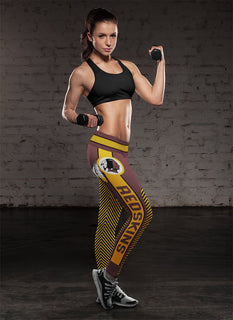 Colorful Gorgeous Fitting Fabulous Washington Redskins Leggings