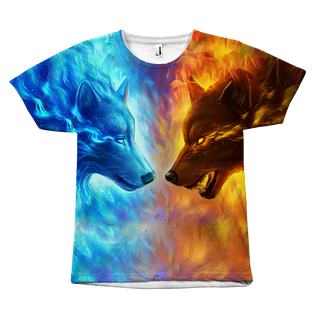 Wolf - Fire And Ice All Over Print Shirts