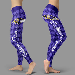 Cosy Seamless Colorful Baltimore Ravens Leggings