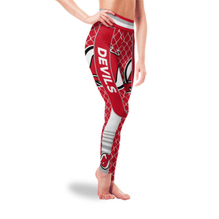 Small Line Circle Stylish Fashion New Jersey Devils Leggings