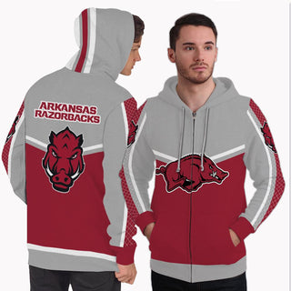 Strong Gorgeous Fitting Arkansas Razorbacks Zip Hoodie