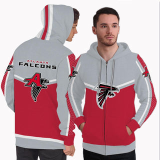 Strong Gorgeous Fitting Atlanta Falcons Zip Hoodie