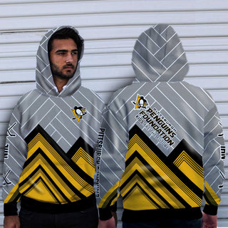 Simple Cross Line Pittsburgh Penguins Hoodie