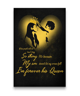 I'm Forever His Queen Canvas Prints