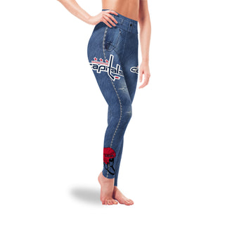 Amazing Blue Jeans Washington Capitals Leggings