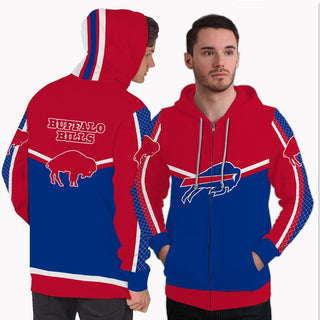 Strong Gorgeous Fitting Buffalo Bills Zip Hoodie