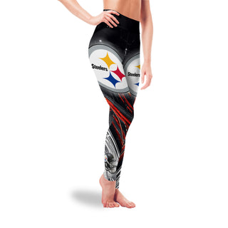 Great Urban Night Scene Pittsburgh Steelers Leggings