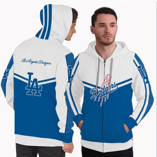 Strong Gorgeous Fitting Los Angeles Dodgers Zip Hoodie