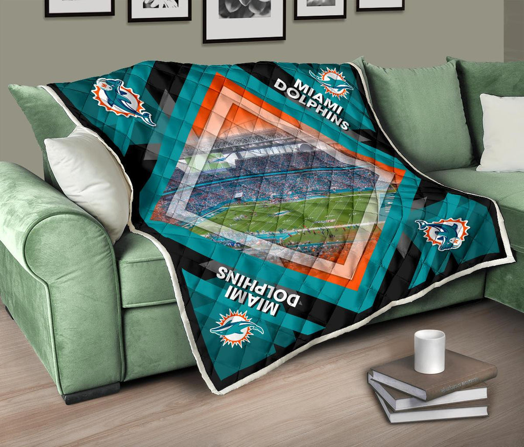 Pro Miami Dolphins Stadium Quilt For Fan