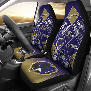 Pride Flag of Pro Baltimore Ravens Car Seat Covers