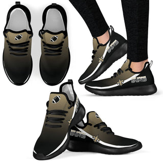 Style Top Logo New Orleans Saints Mesh Knit Sneakers