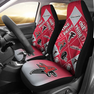 Pride Flag of Pro Atlanta Falcons Car Seat Covers