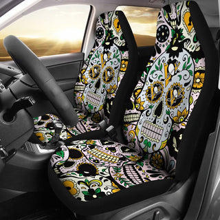 Colorful Skull Pittsburgh Penguins Car Seat Covers