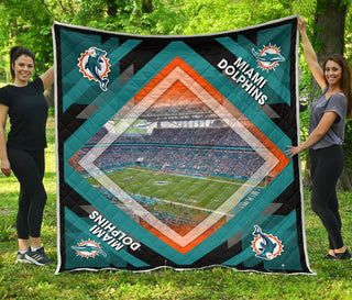 Pro Miami Dolphins Stadium Quilt For Fan