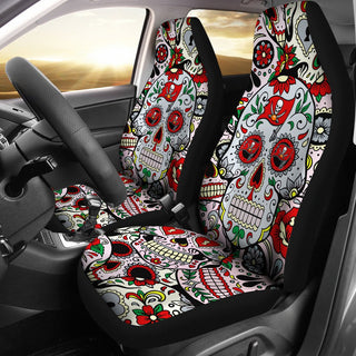 Colorful Skull Tampa Bay Buccaneers Car Seat Covers
