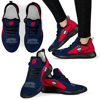 Colorful React Connecticut Huskies Mesh Knit Sneakers