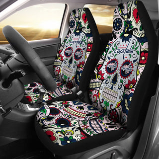 Colorful Skull Washington Capitals Car Seat Covers