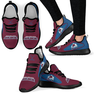 Colorful React Colorado Avalanche Mesh Knit Sneakers