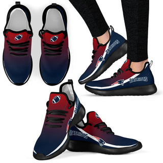 Style Top Logo New England Patriots Mesh Knit Sneakers