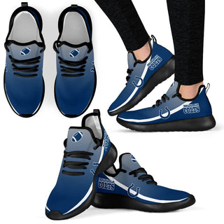 Style Top Logo Indianapolis Colts Mesh Knit Sneakers