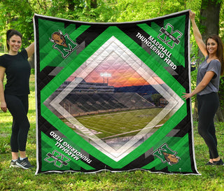 Pro Marshall Thundering Herd Stadium Quilt For Fan