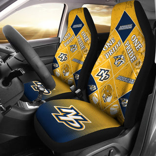 Pride Flag of Pro Nashville Predators Car Seat Covers